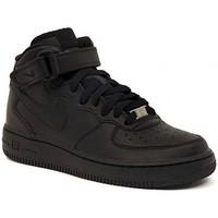 Nike AIR FORCE 1 MID BLACK women\'s Shoes (High-top Trainers) in multicolour