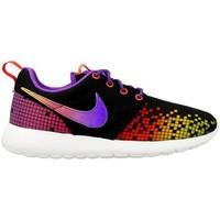 nike roshe one print gs womens shoes trainers in yellow