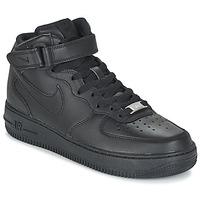Nike AIR FORCE 1 \'07 MID W women\'s Shoes (High-top Trainers) in black