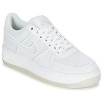 Nike AIR FORCE 1 TOP UPSTEP BR W women\'s Shoes (Trainers) in white