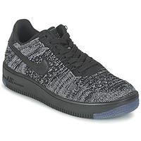 nike air force 1 flyknit low w womens shoes trainers in black