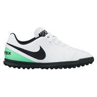 nike jr tiempo rio iii tf kids astro turf trainers whiteelectro green