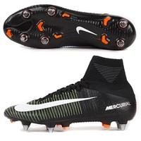 Nike Mercurial Superfly V Soft Ground Pro Football Boots - Black/White, Black