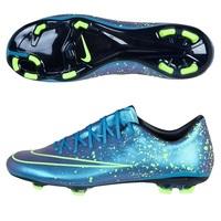 Nike Mercurial Vapor X Firm Ground Football Boots - Kids Blue, Blue
