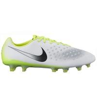 Nike Magista Opus II Firm Ground Football Boots - White/Black/Volt/Wol, Black