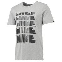 Nike DNA Repeat T-Shirt - Carbon Heather/Carbon Heather/Black, Black