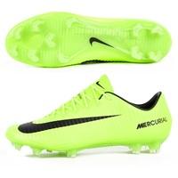 Nike Mercurial Vapor XI Firm Ground Football Boots - Electric Green/Bl, Black