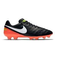 Nike Tiempo Legacy II FG Football Boots - Black/Hyper Orange