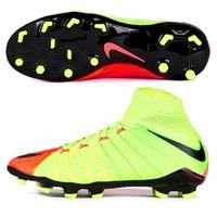 Nike Hypervenom Phantom III Firm Ground Football Boots - Electric Gree, Black