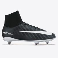 Nike Mercurial Victory VI Dynamic Fit Soft Ground Football Boots - Bla, Black/White/Red/Grey