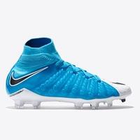 Nike Hypervenom Phantom III DF Firm Ground Football Boots - White/Blac, Black