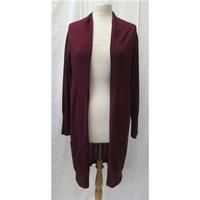 nicole farhi size m deep pink long cardigan