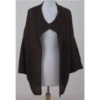 Nicole Farhi, size S brown crochet cardigan