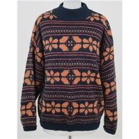 nicolucchi one size orange and navy jumper