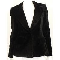 nicole farhi size 10 black velvet blazer