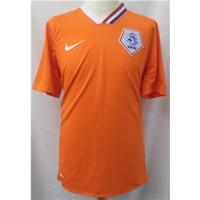 Nike - Size: L - Orange dutch football shirt - Short sleeved shirt