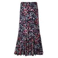 Nightingales Print ITY Skirt 27in