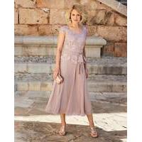 Nightingales Cornelli And Chiffon Dress