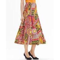 Nightingales Print Skirt L32in