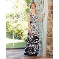 Nightingales Boarder Print Maxi Dress