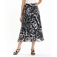 Nightingales Print Skirt Length 32in