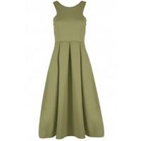 Nina Cut Away Pleated Midi Dress