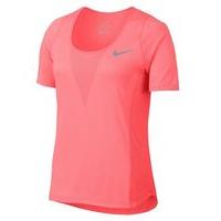 nike zonal cooling relay tee womens lava glow