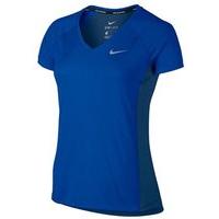 Nike Dry Miler Short Sleeve Running Top - Womens - Paramount Blue/Binary Blue