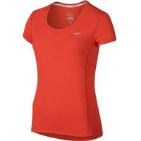 Nike Dri-Fit Contour Short Sleeve Tee - Womens - Light Crimson/Reflective Silver