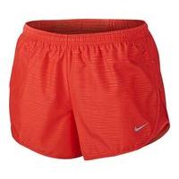 Nike Modern Embossed Tempo Running Shorts - Womens - Light Crimson/Reflective Silver