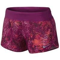 nike flex 3 inch rival printed running shorts womens true berry