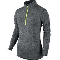 Nike Dri-FIT Element Half Zip Jacket - Womens - Black/Heather/Volt/Reflective Silver