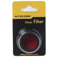 nitecore 34mm colour filter for mt25mt26srt6ec25 flashlight red