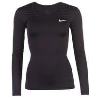 Nike Pro Long Sleeve V Neck Training Top Ladies