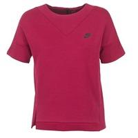 Nike TECH FLEECE CREW women\'s Sweatshirt in pink