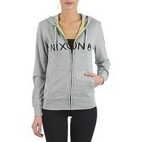 nixon nexus zip hood women womens sweatshirt in grey