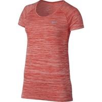 nike w nk df knit top ss womens t shirt in multicolour