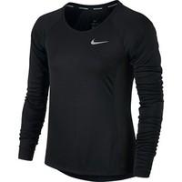 nike dry miler 831540 010 womens long sleeve t shirt in multicolour