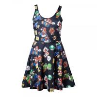 Nintendo Super Mario Bros. Female Characters & Icons X-Large Sleeveless Dress