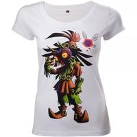 Nintendo Legend of Zelda Majora\'s Mask Women\'s Skinny Small White T-Shirt