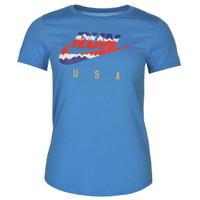Nike Flag Running T Shirt Ladies
