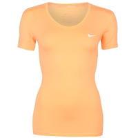Nike Pro Short Sleeve V Neck Top Ladies