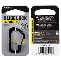 NITE IZE SLIDELOCK CARABINER SIZE 2 (BLACK)