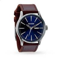 nixon mens the sentry leather watch a105 1524