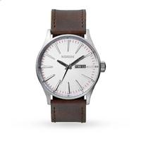 nixon mens the sentry leather watch a105 1113