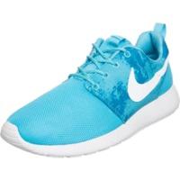 nike roshe one print wmn clearwaterdark electric bluewhite