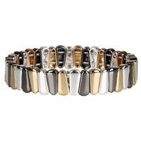 nine west ladies hematite accents stretch bracelet