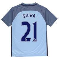 Nike Manchester City Silva Home Shirt 2016 2017 Junior