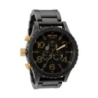 nixon the 51 30 ss chrono matte black gold