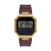 nixon re run leather brown croc a944 849